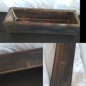 Rustic farmhouse  wood box versatile piece .